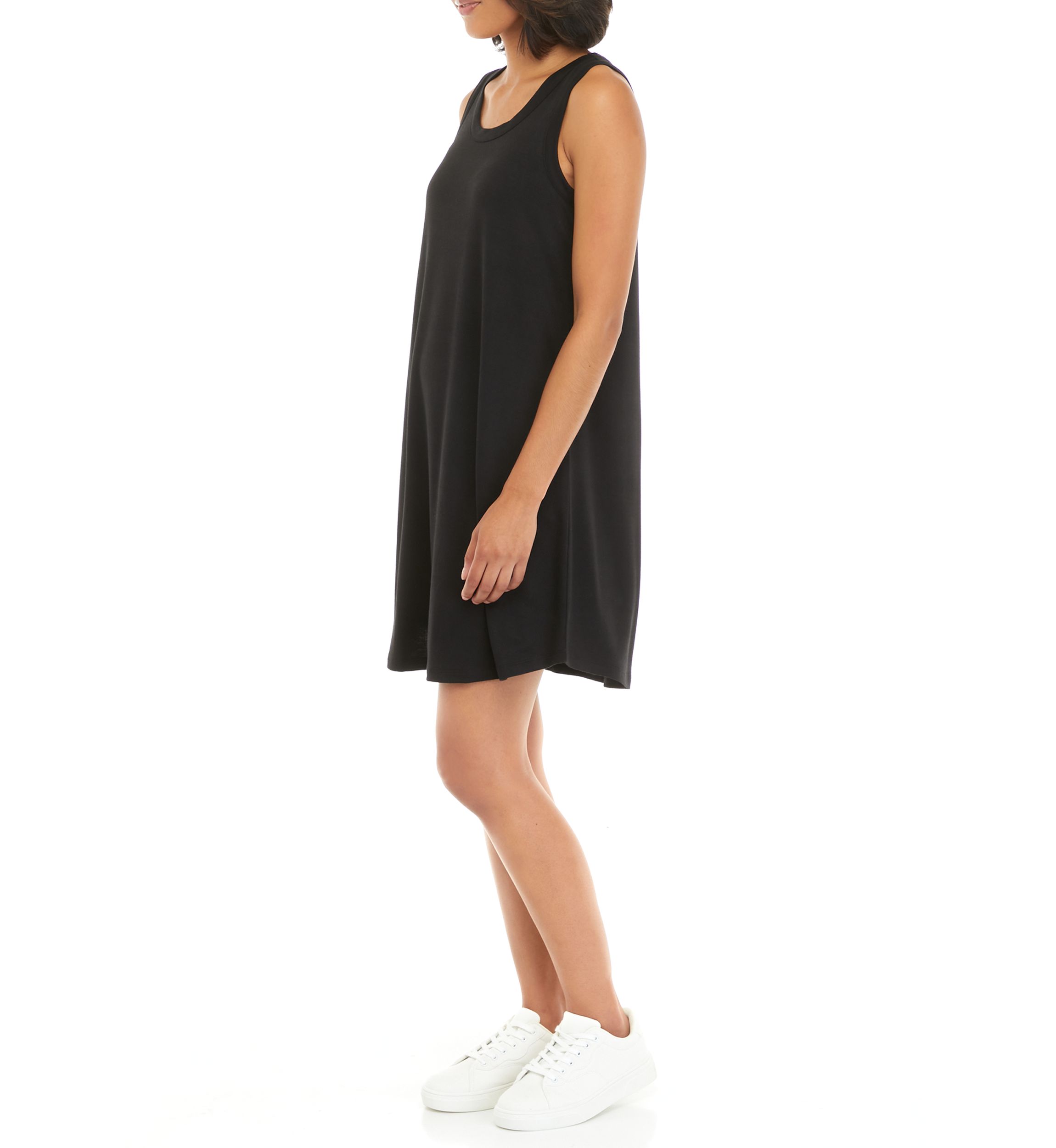 Studio Womens Sleeveless Baby Terry Swing Dress 