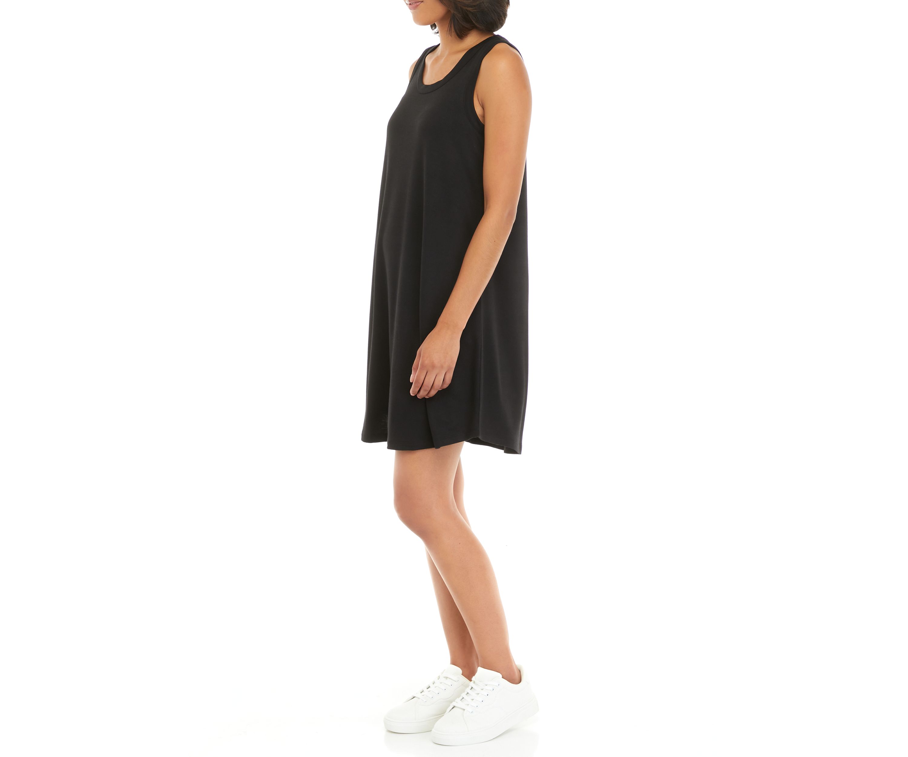 Studio Womens Sleeveless Baby Terry Swing Dress 