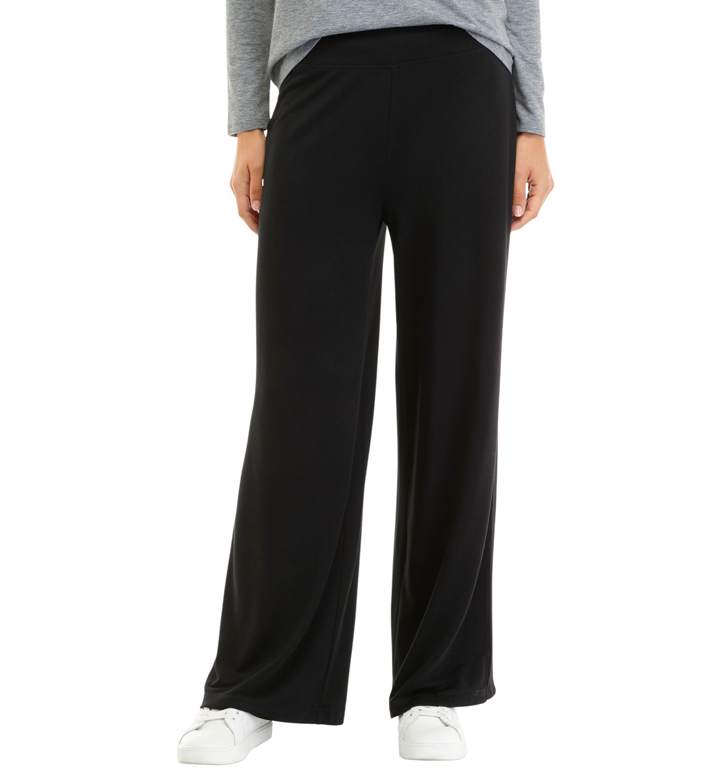 Studio Womens Wide Leg Baby Terry Pants