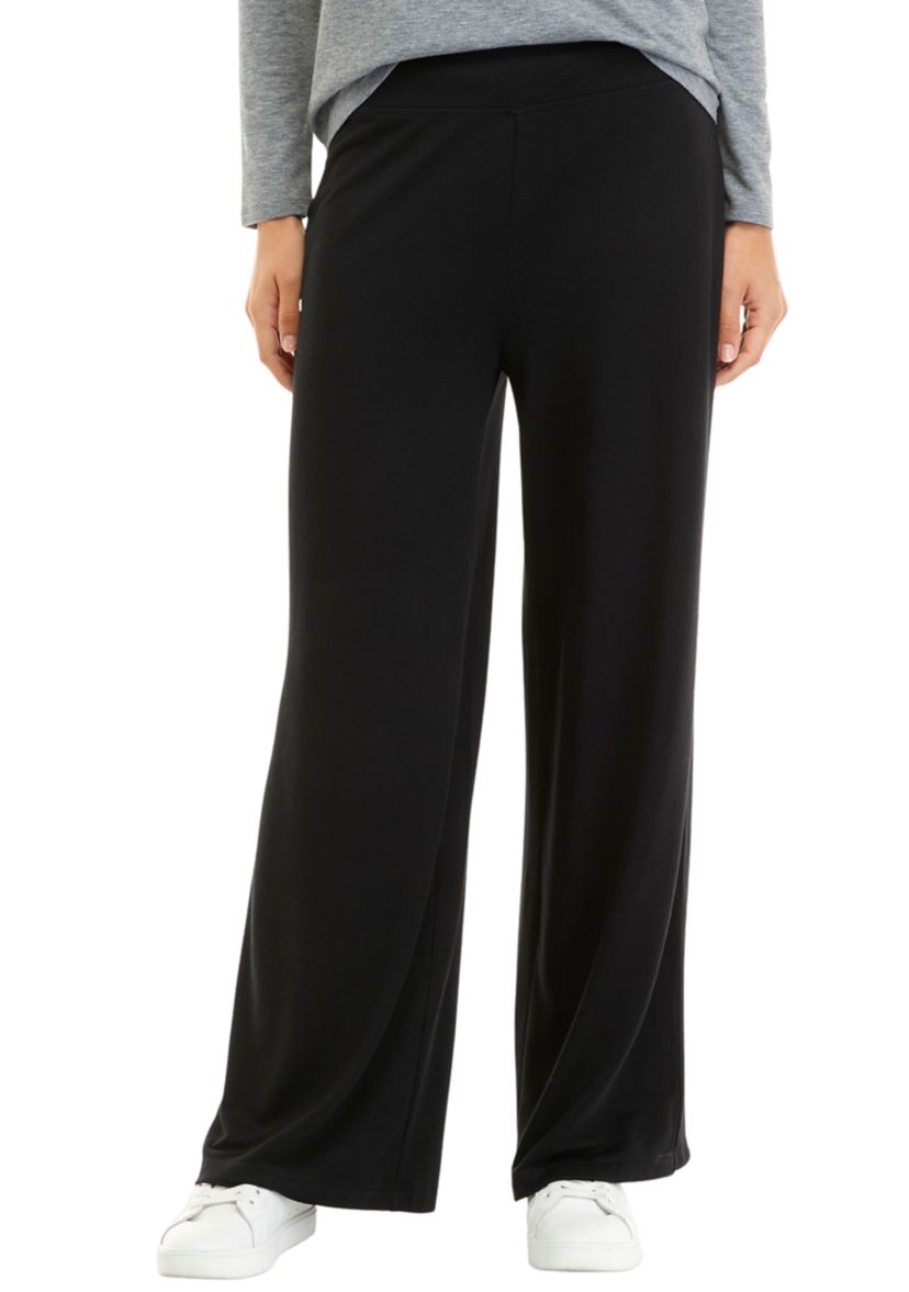 Studio Womens Wide Leg Baby Terry Pants