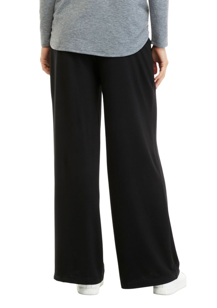 Studio Womens Wide Leg Baby Terry Pants