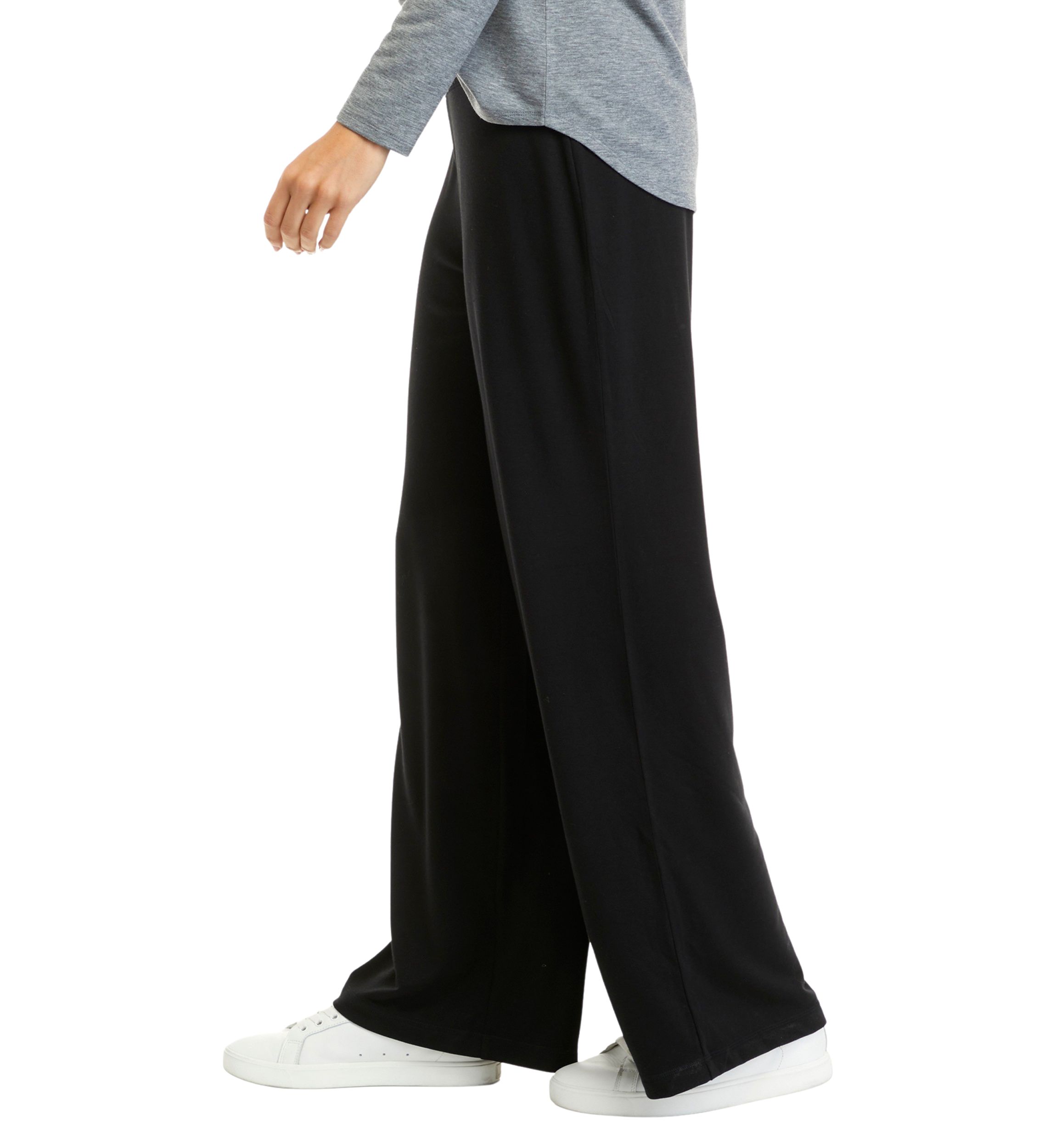 Studio Womens Wide Leg Baby Terry Pants