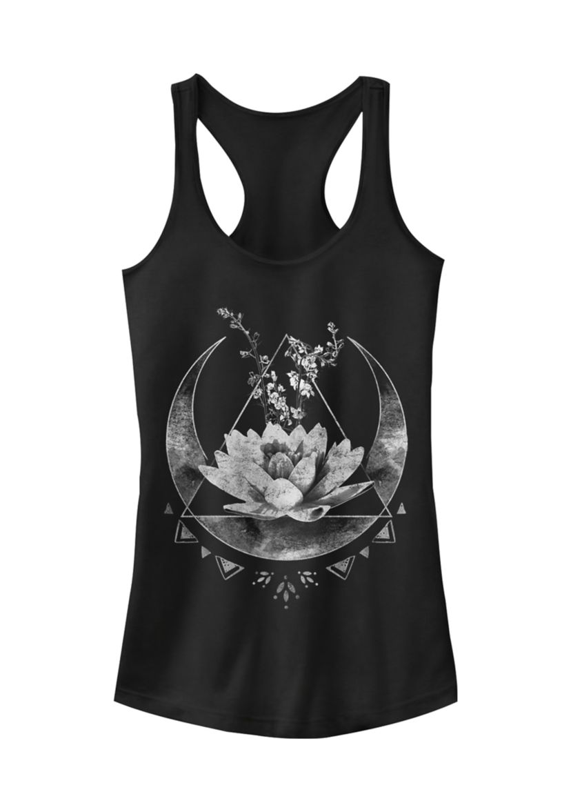 Celestial Flower V-Line Graphic Top