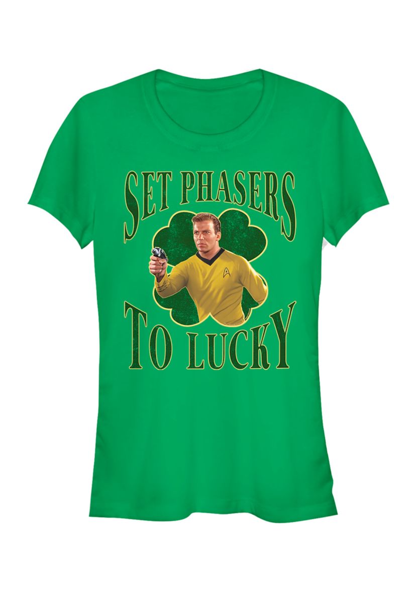 Kirk Phasers To Lucky Graphic T-Shirt