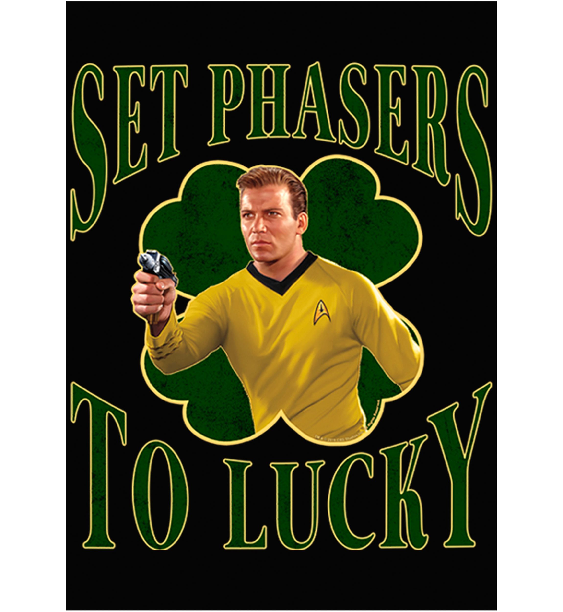 Kirk Phasers To Lucky Graphic Tank