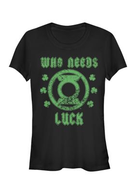DC COMICS Women's Lucky Green Graphic T-Shirt