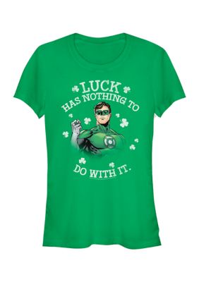 DC COMICS Women's No Luck Lantern Graphic T-Shirt, XXL