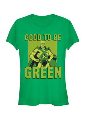 DC COMICS Women's Green Martian Graphic T-Shirt, XXL