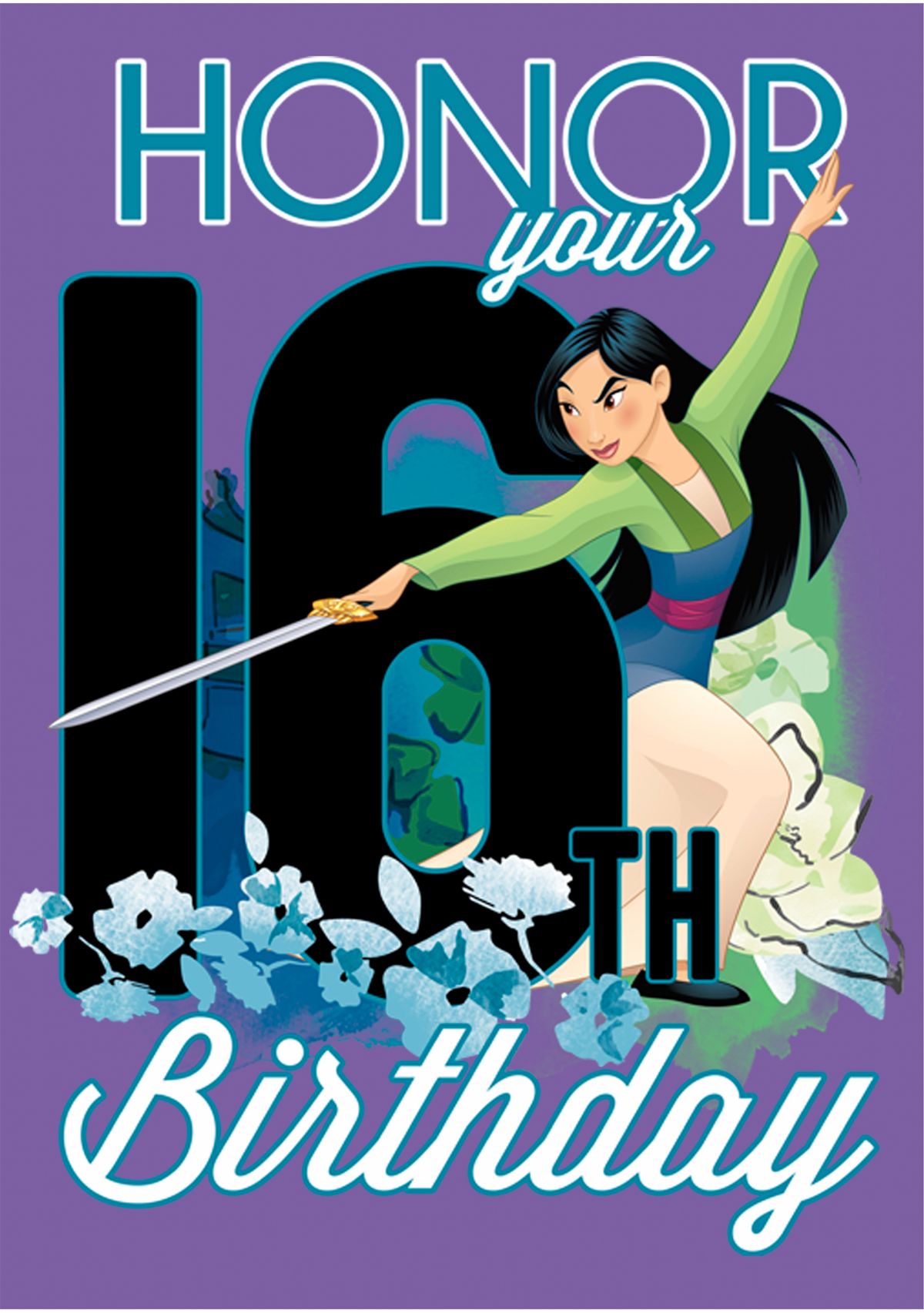 Mulan Sixteen Birthday Graphic T-Shirt