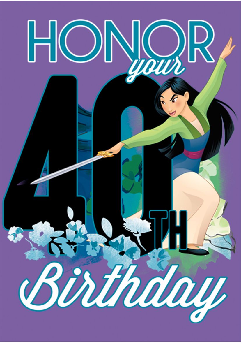 Mulan Forty Birthday Graphic T-Shirt