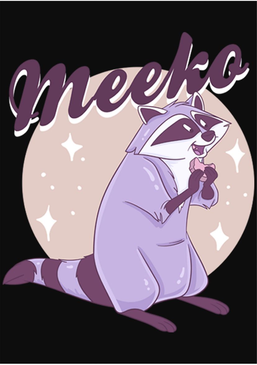 Pastel Meeko Graphic Tank
