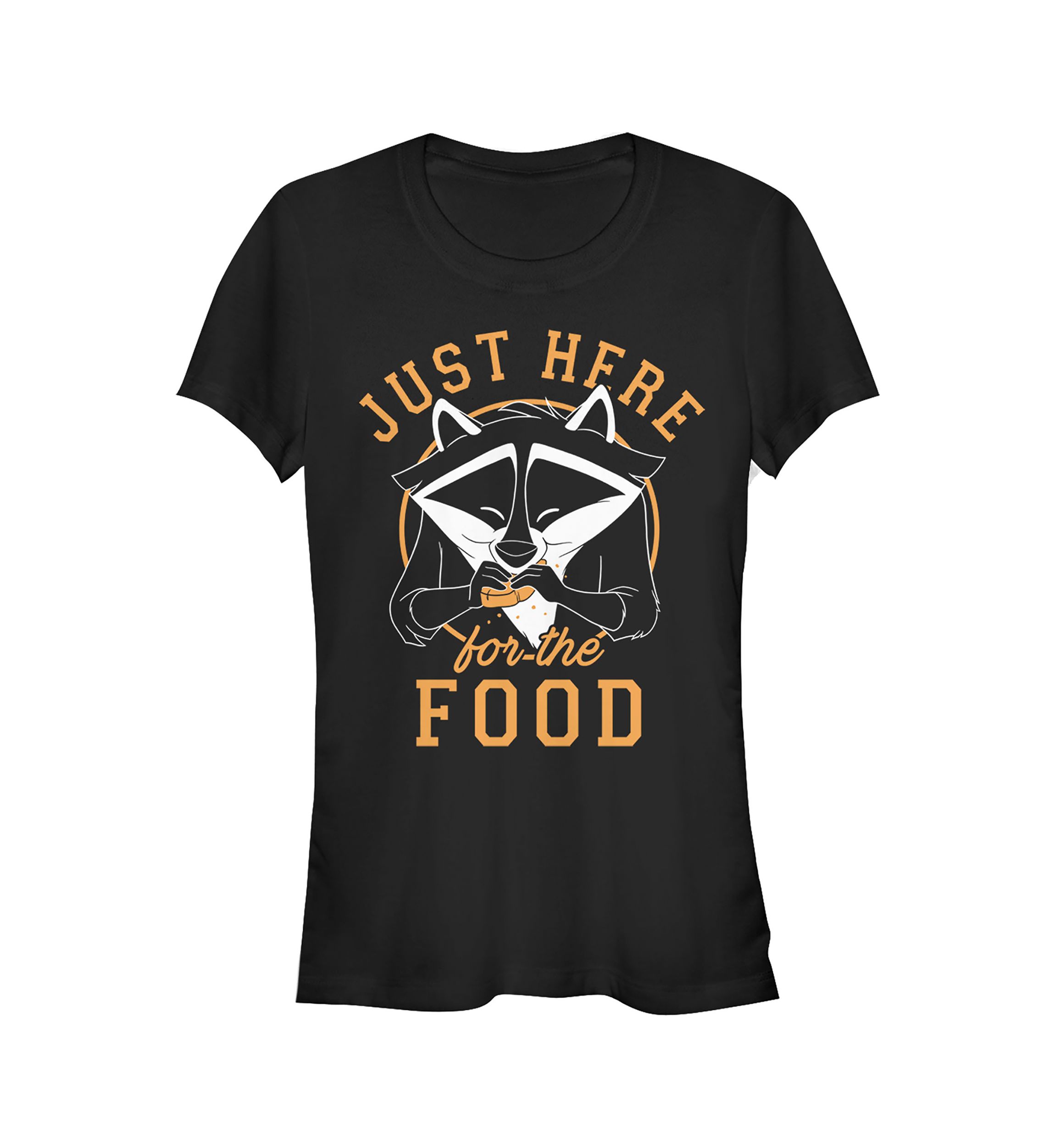 Juniors  Meeko Here For Food T-Shirt