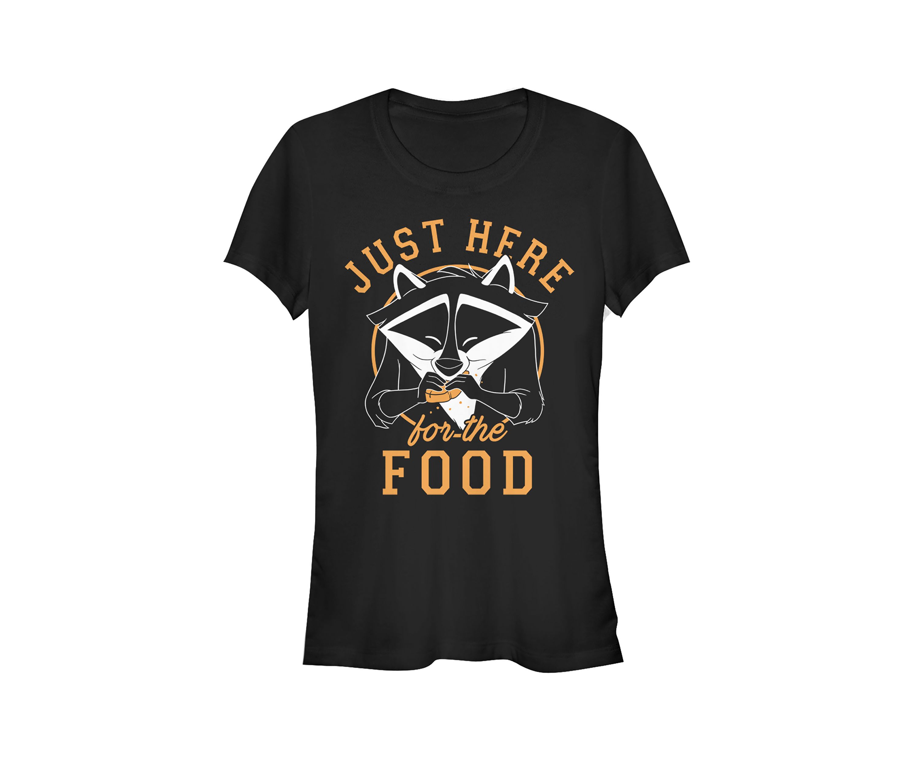 Juniors  Meeko Here For Food T-Shirt