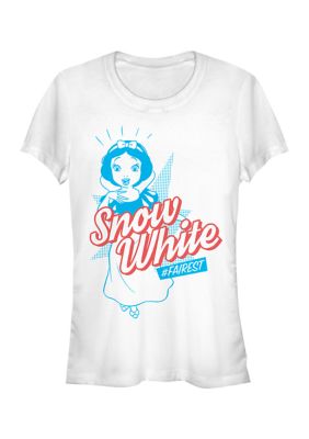 Disney Princess Women's Snow Pop Graphic T-Shirt, White, Small