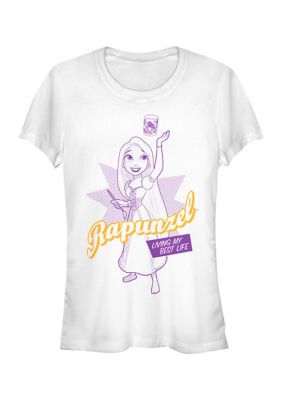 Disney Princess Rapunzel Pop Graphic T-Shirt, White, XXL