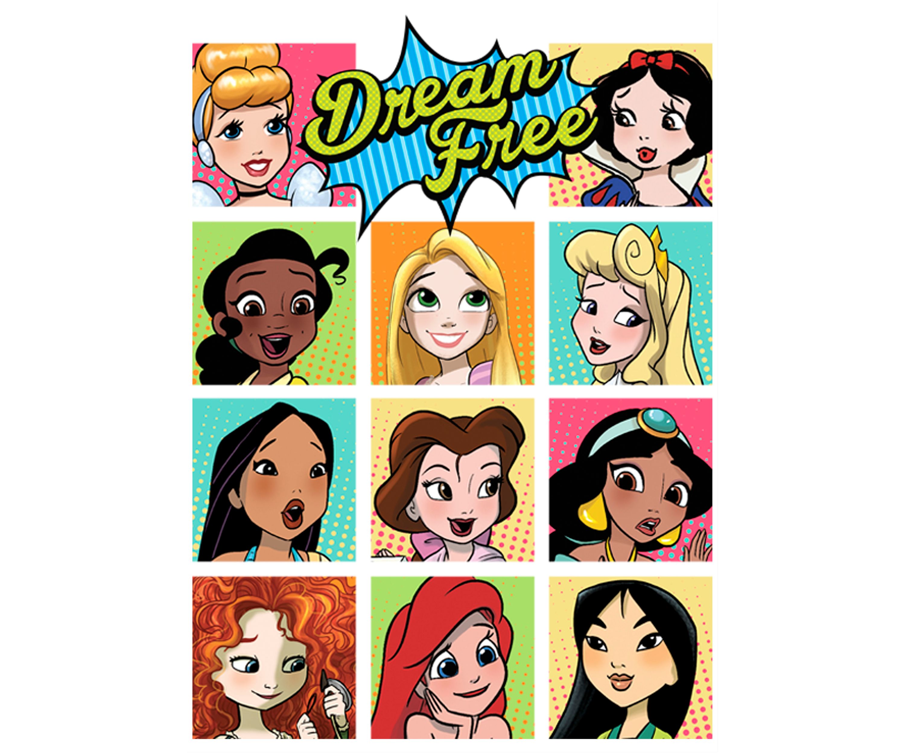 Dream Free Comic Portraits Graphic T-Shirt