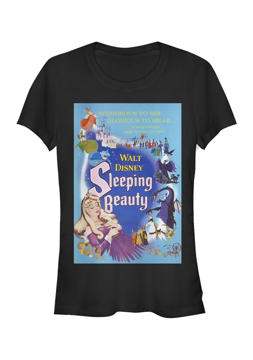 Blue Sleeping Beauty Poster Graphic T-Shirt