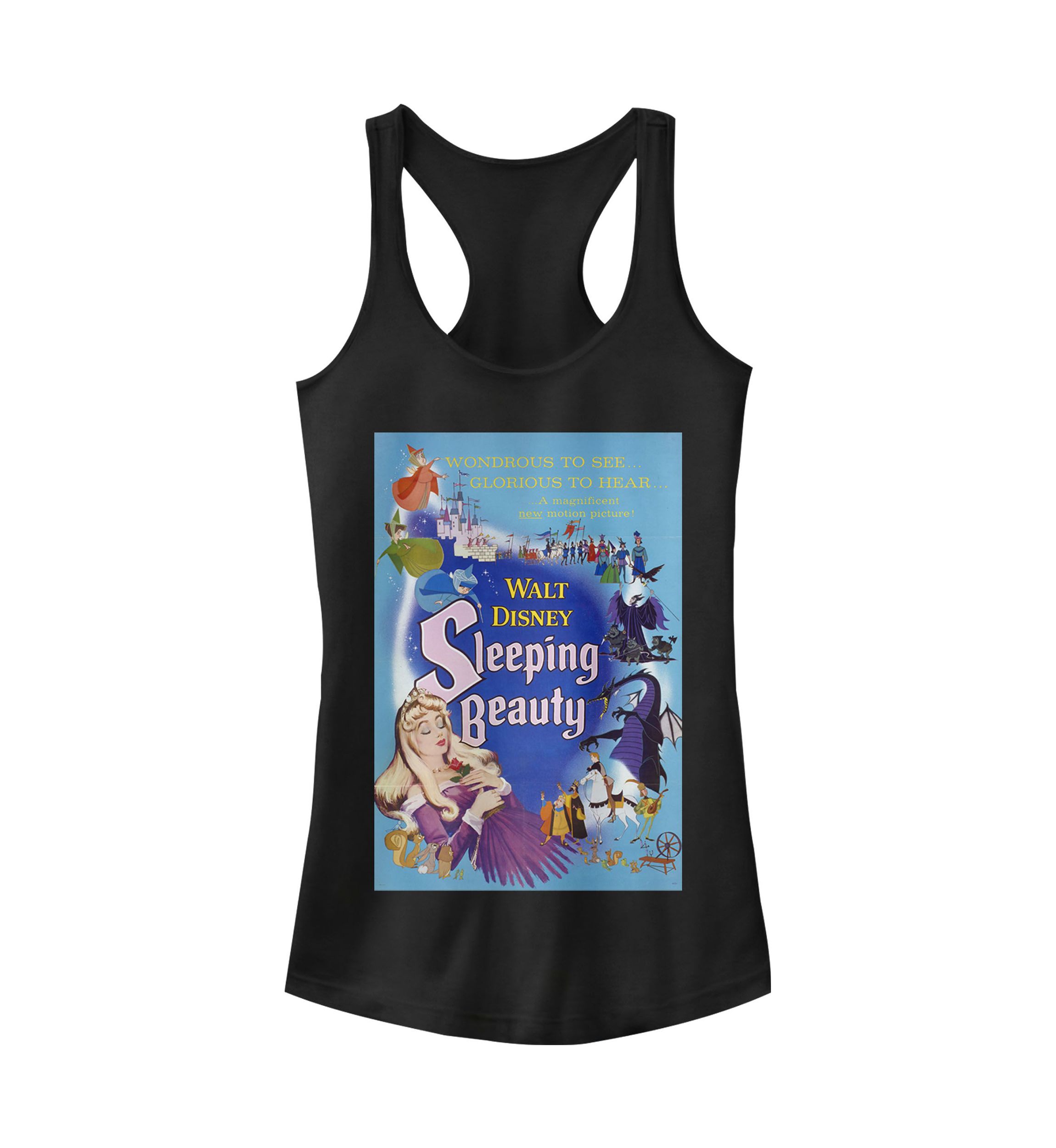 Blue Sleeping Beauty Poster Graphic Tank