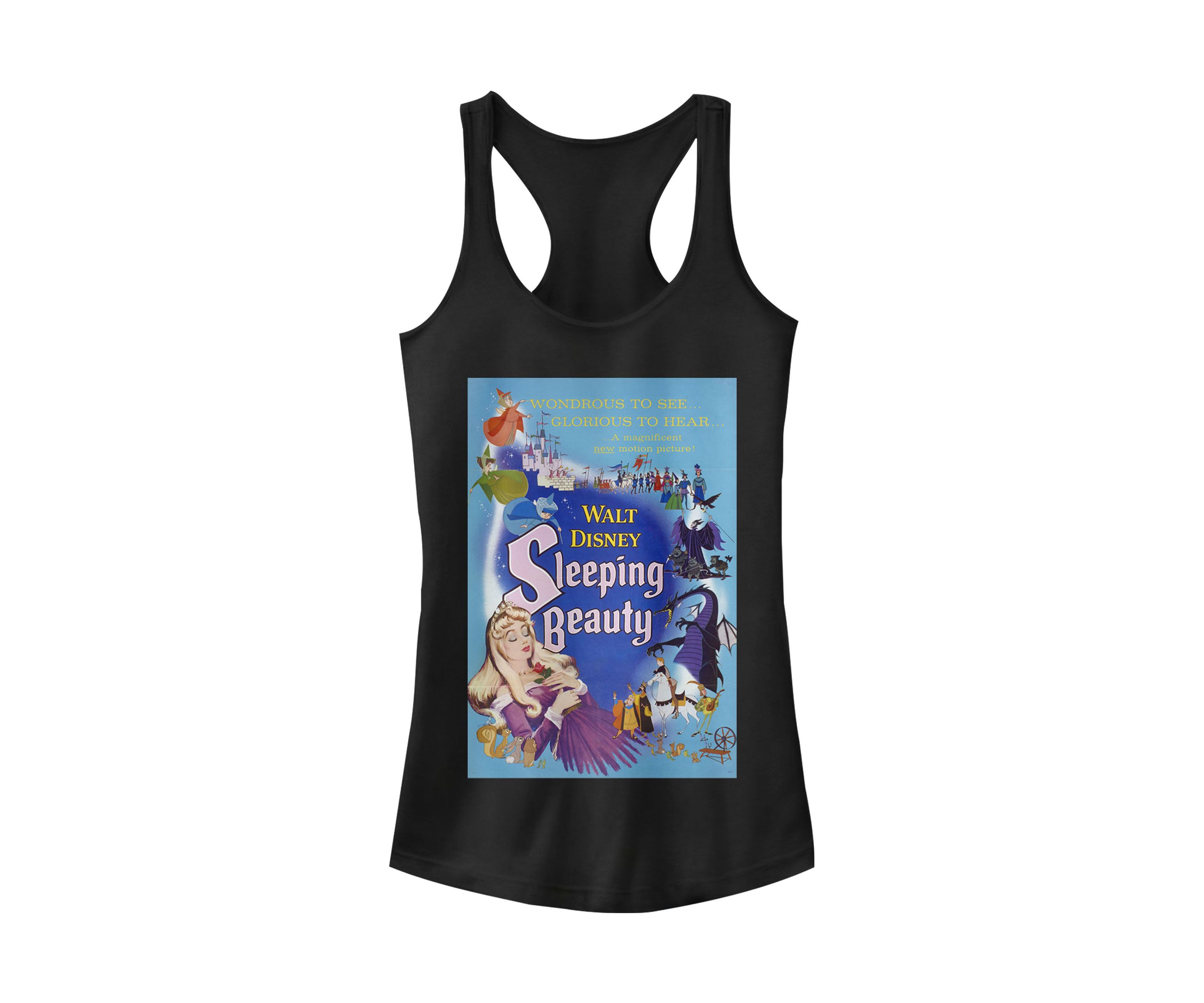 Blue Sleeping Beauty Poster Graphic Tank