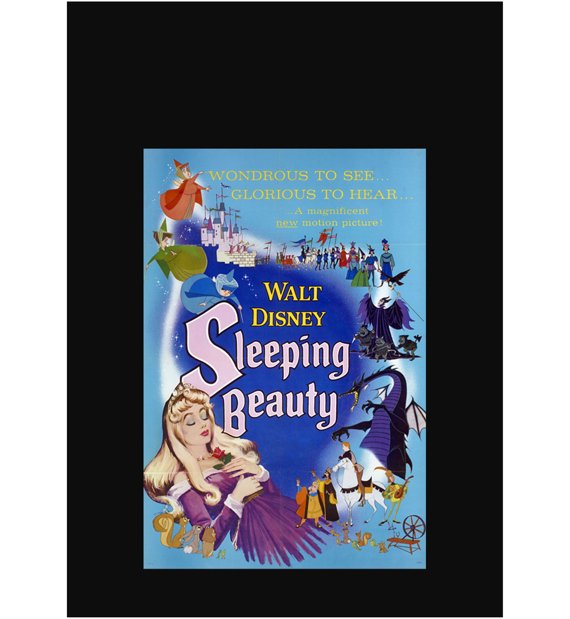Blue Sleeping Beauty Poster Graphic Tank