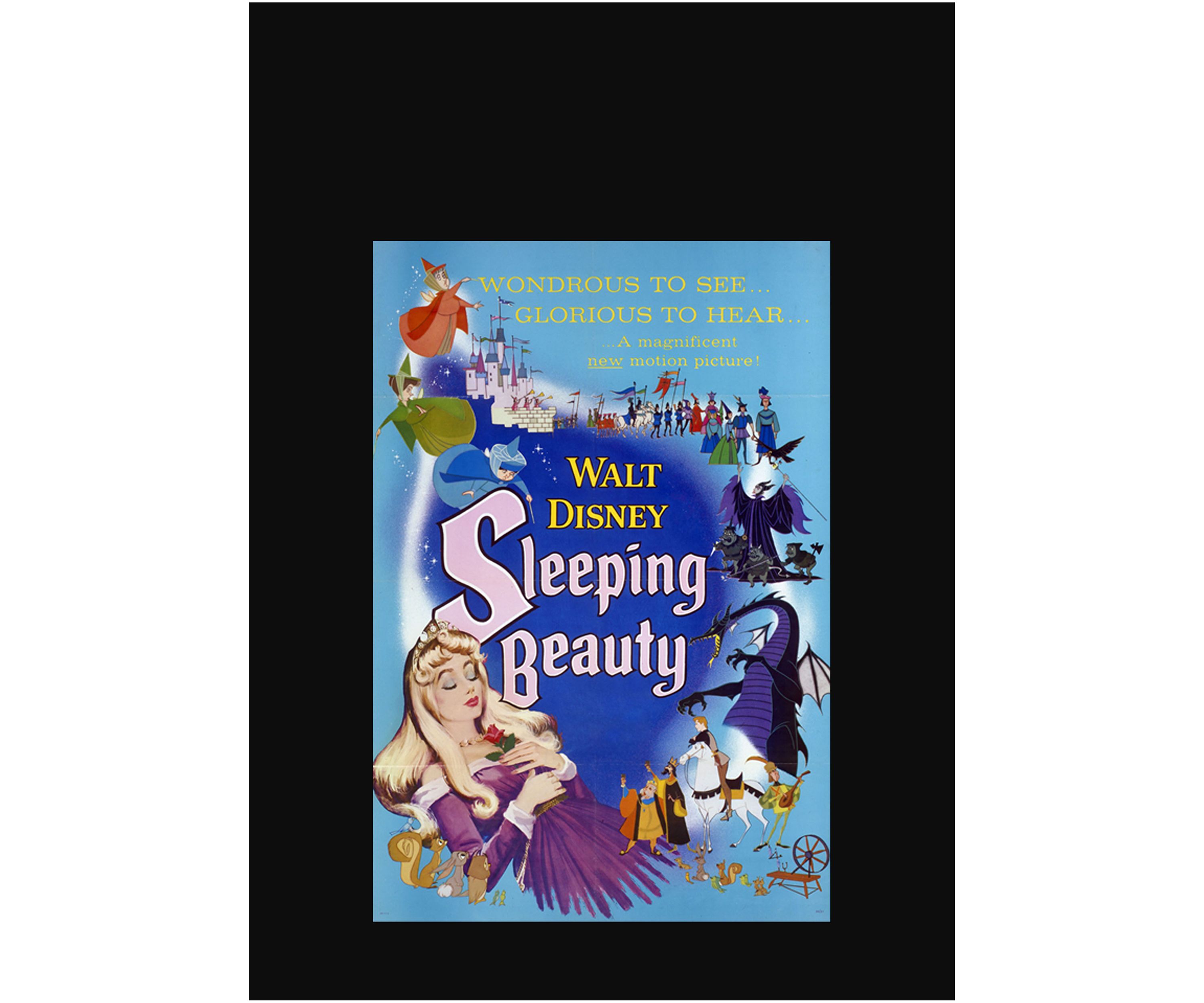 Blue Sleeping Beauty Poster Graphic Tank