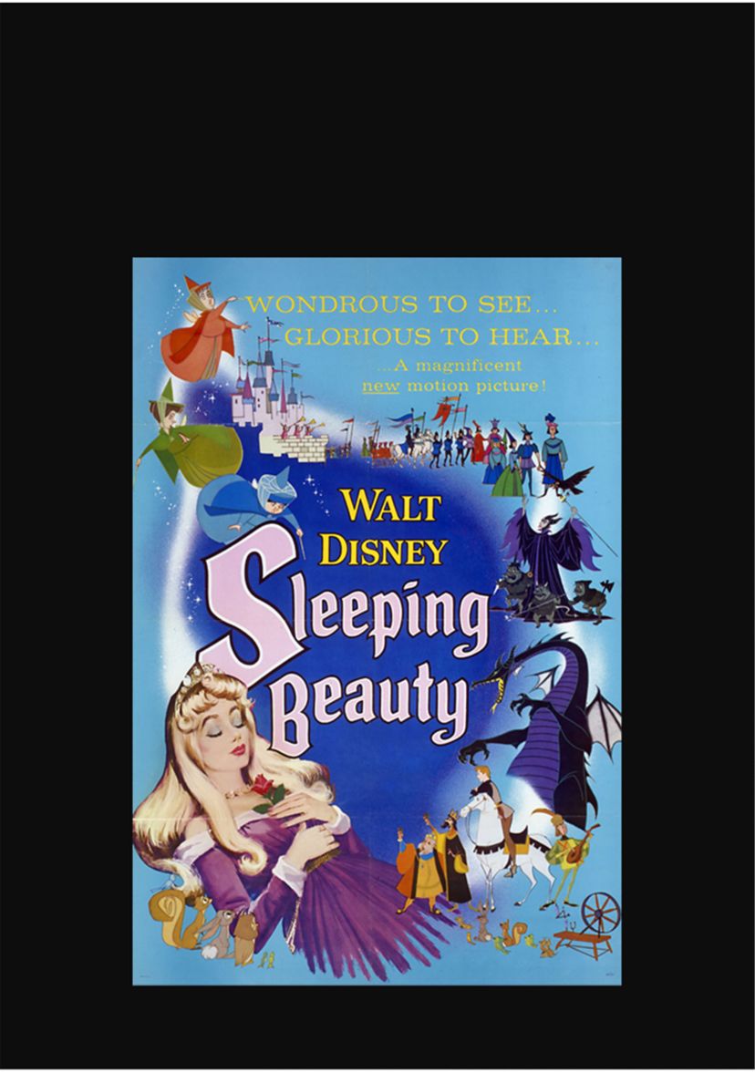 Blue Sleeping Beauty Poster Graphic Tank