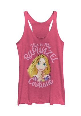 Disney Princess Women's Rapunzel Costume Graphic Tank Top, Pink, Large