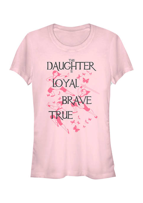 Disney® Daughter Mulan Loyal Brave True Graphic T-Shirt