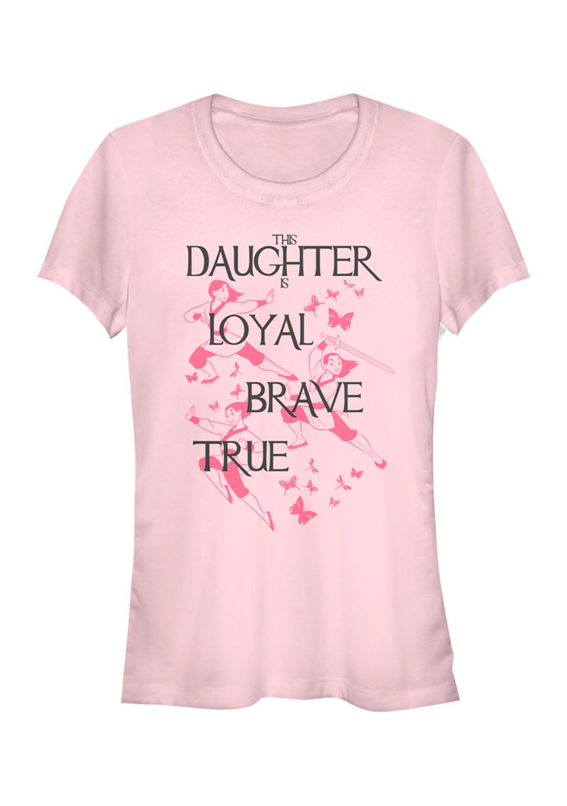 Daughter Loyal Brave True Graphic T-Shirt