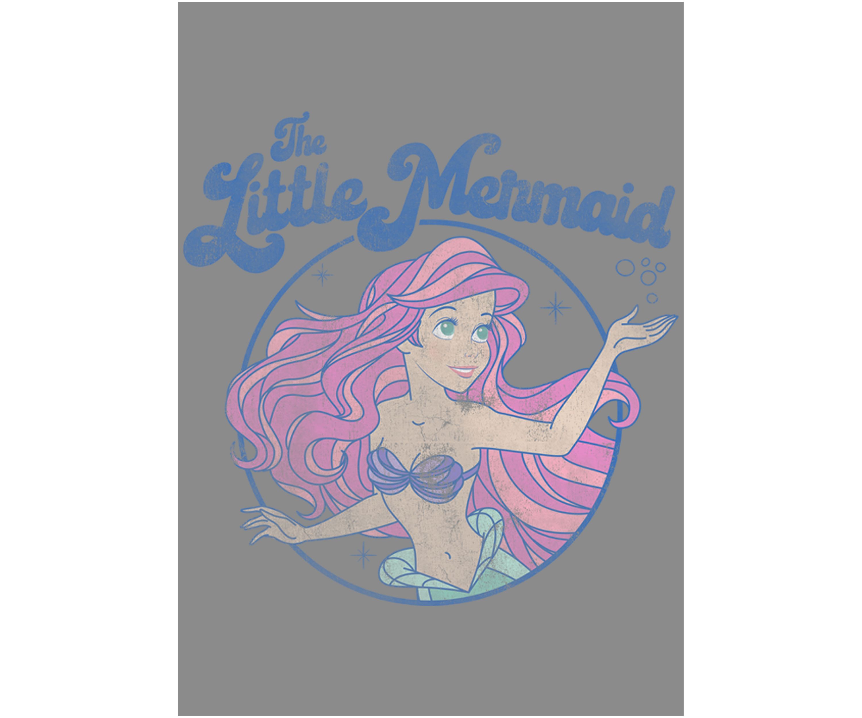 FADED ARIEL Pullover Graphic T-Shirt