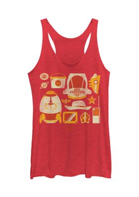Disney Pixar Toy Summer Gear Graphic Tank Top, Red, XXL