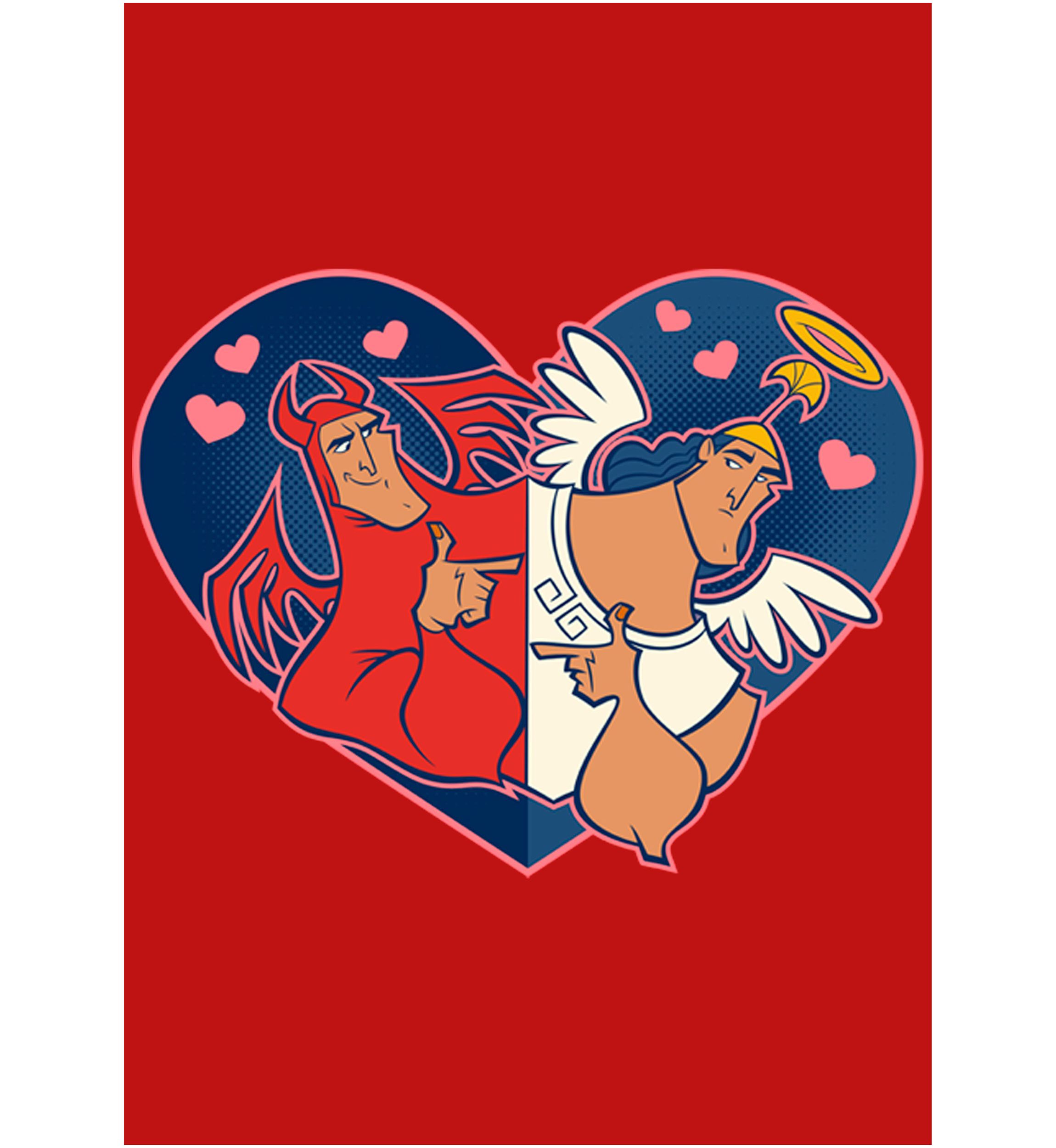 Emperors New Groove Angel Devil Graphic T-Shirt