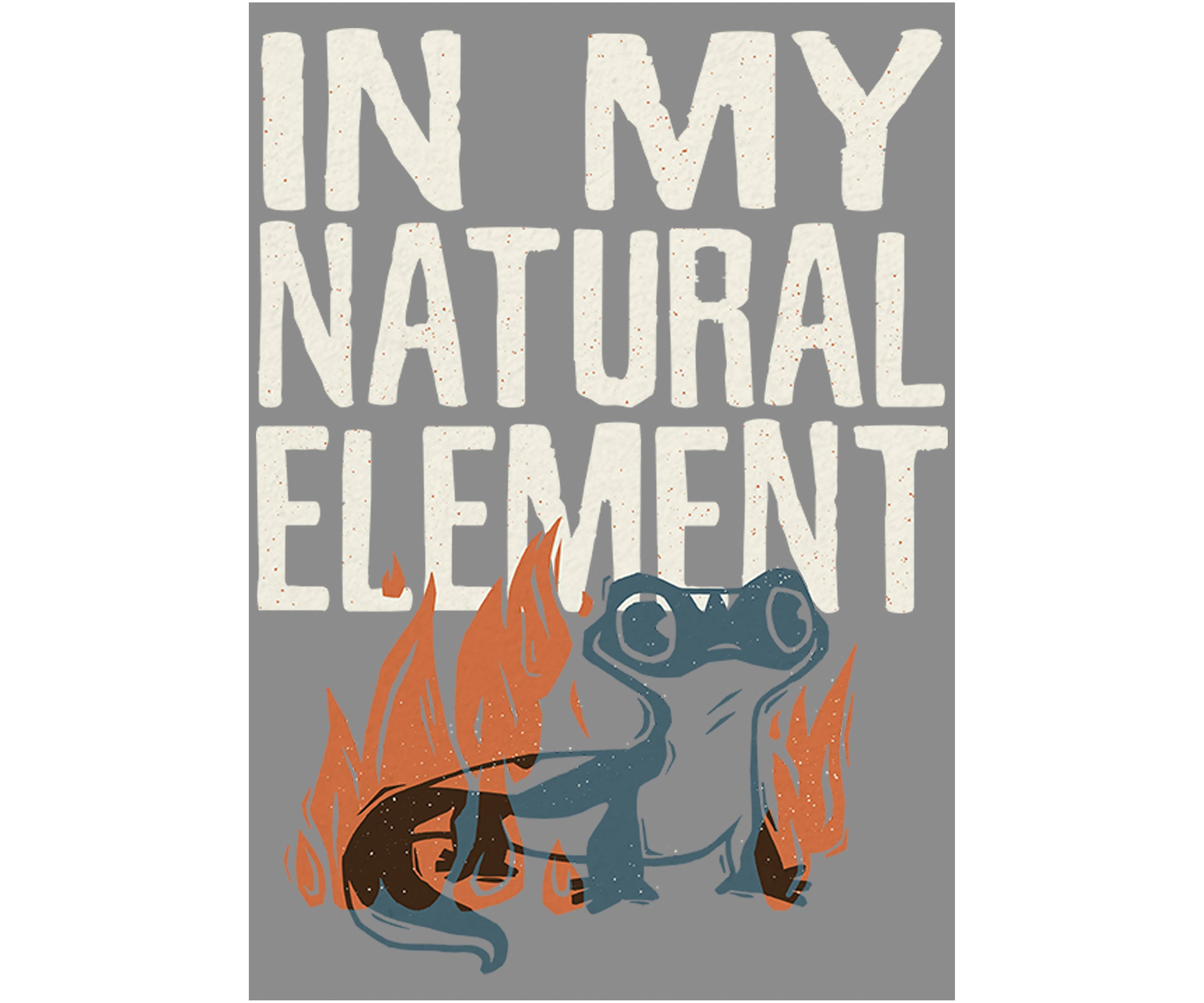 Salamander Woodcut Pullover Graphic T-Shirt