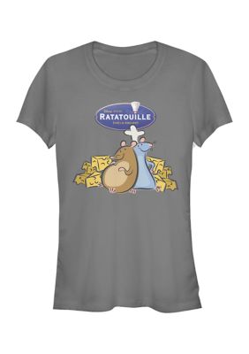 Disney Pixar Women's Emile Remy Cheese Graphic T-Shirt, Grey, Small