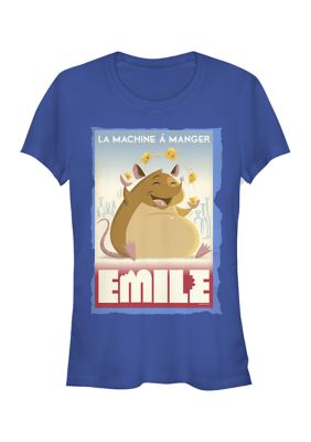 Disney Pixar Women's Eating Machine Emile Poster Graphic T-Shirt, Medium
