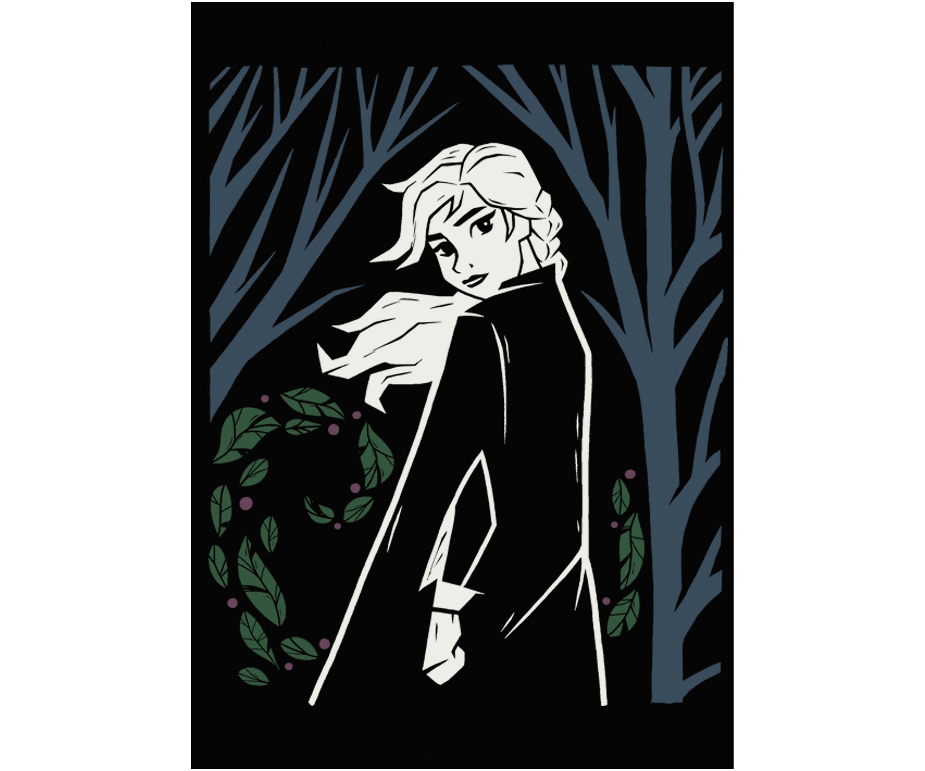 Elsa Wooded Graphic Tank