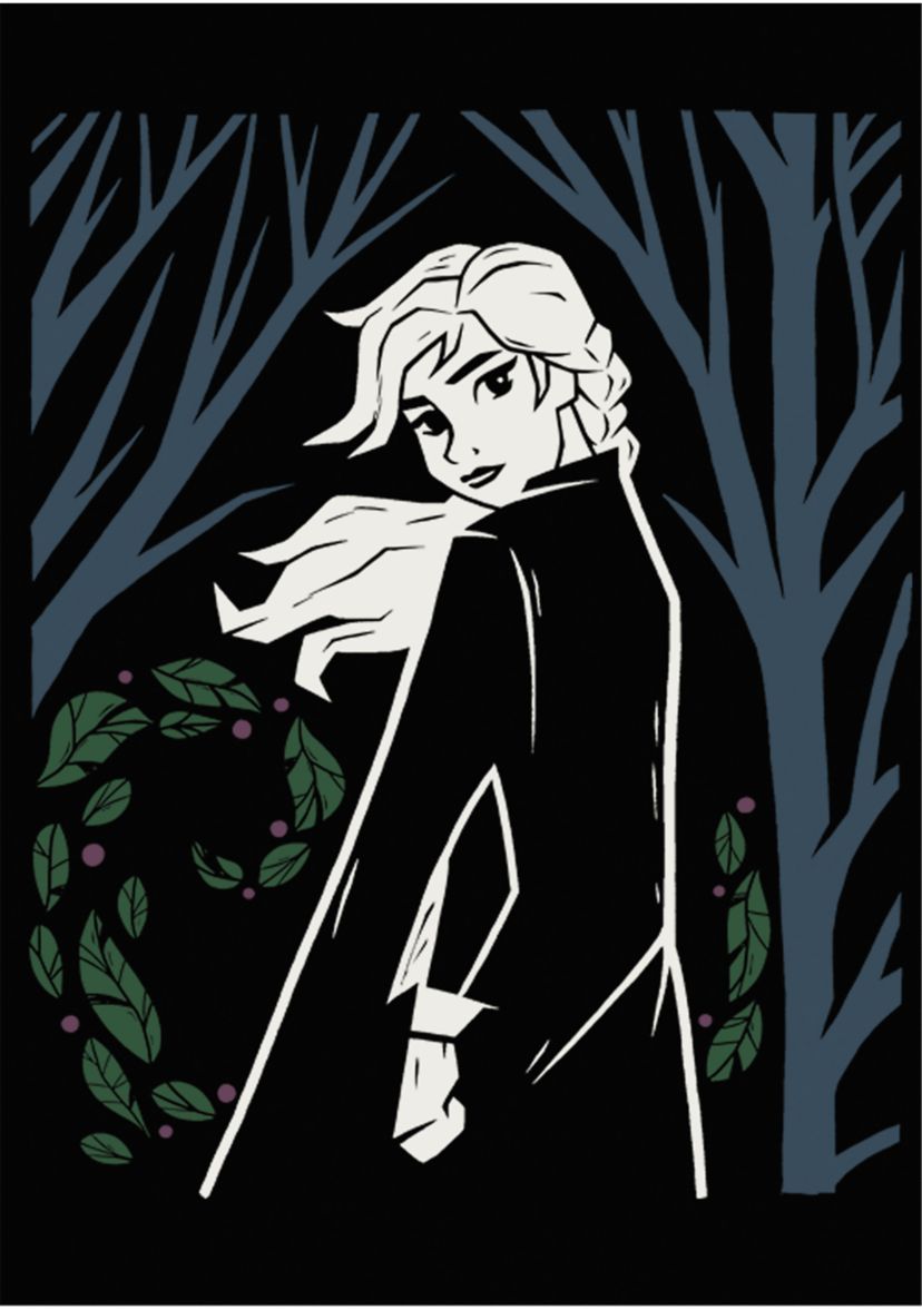 Elsa Wooded Graphic Tank