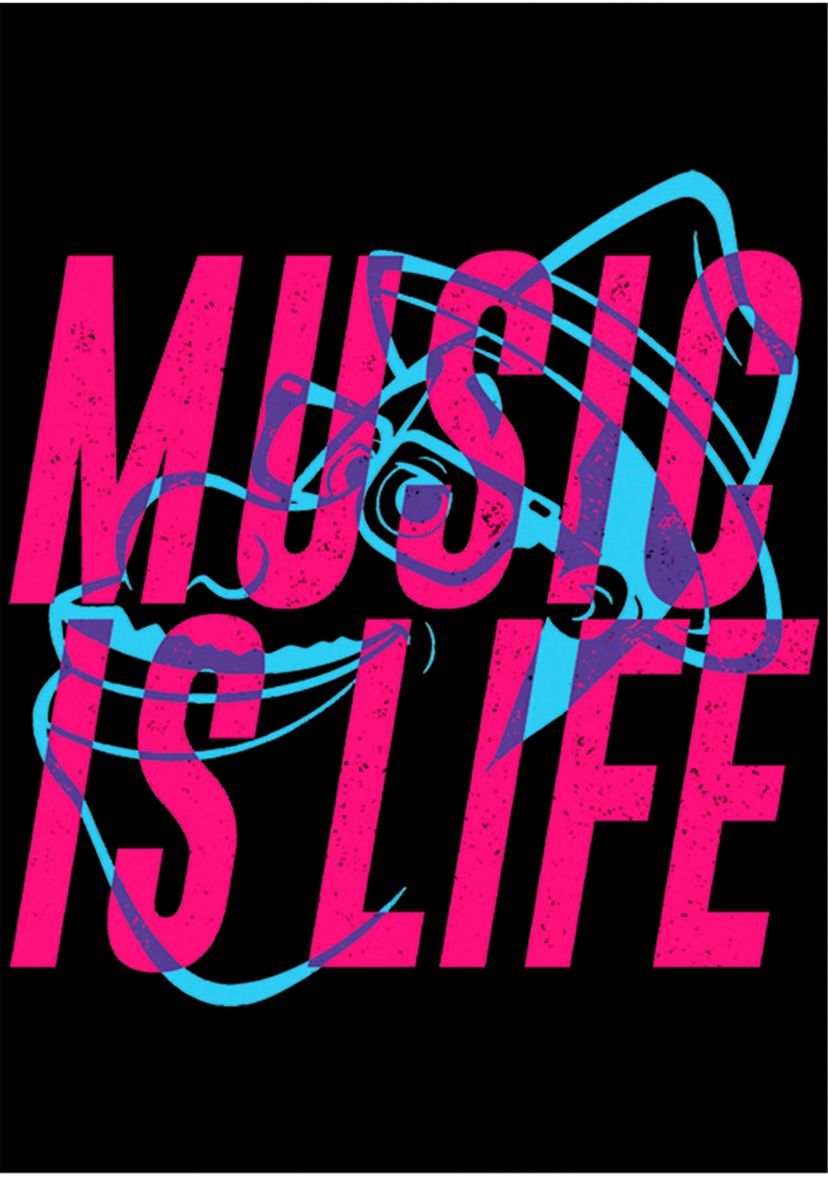 Music Is Life Graphic T-Shirt