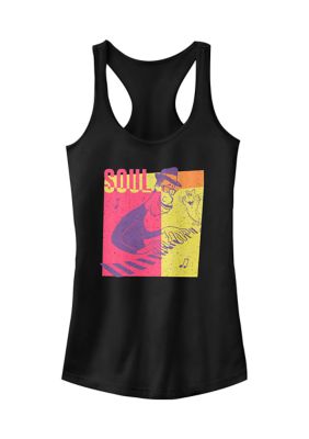 Disney Pixar Women's Joe Cat Graphic Tank Top, Black, XXL