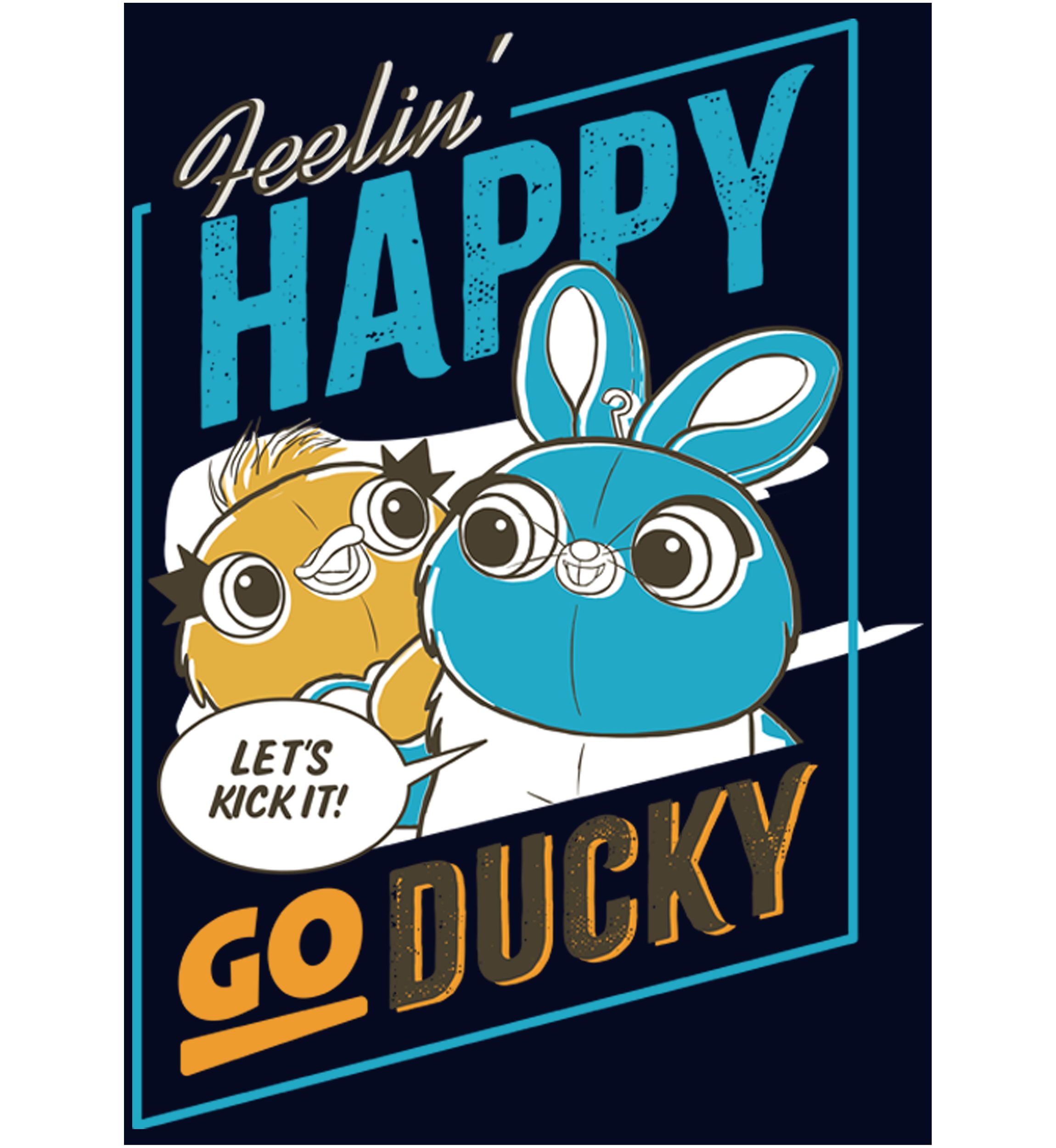Happy GO Ducky Graphic T-Shirt