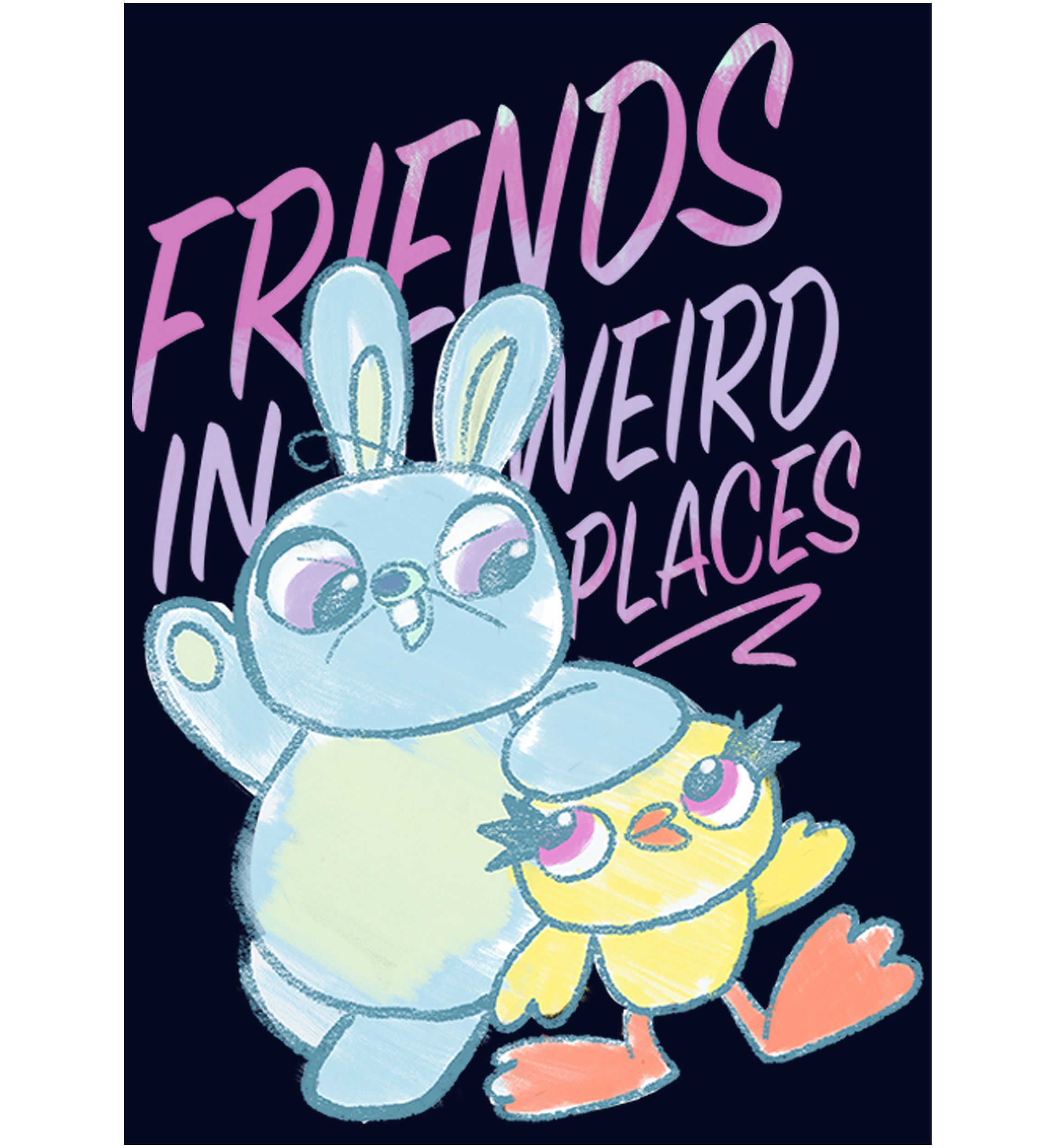 Friends Sketch Graphic T-Shirt