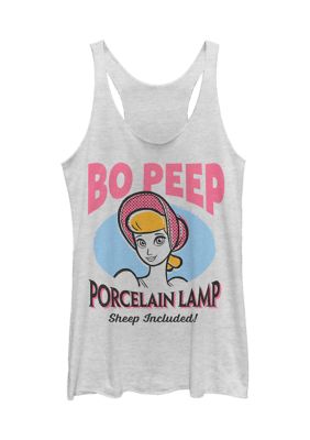 Tom and Jerry Women's Porcelain Lamp Peep Graphic Tank Top