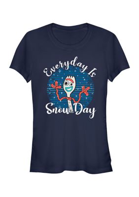 Disney Pixar Women's Forky Snow Day Graphic T-Shirt