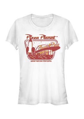 Tom and Jerry Women's Pizza Planet Slice Graphic T-Shirt