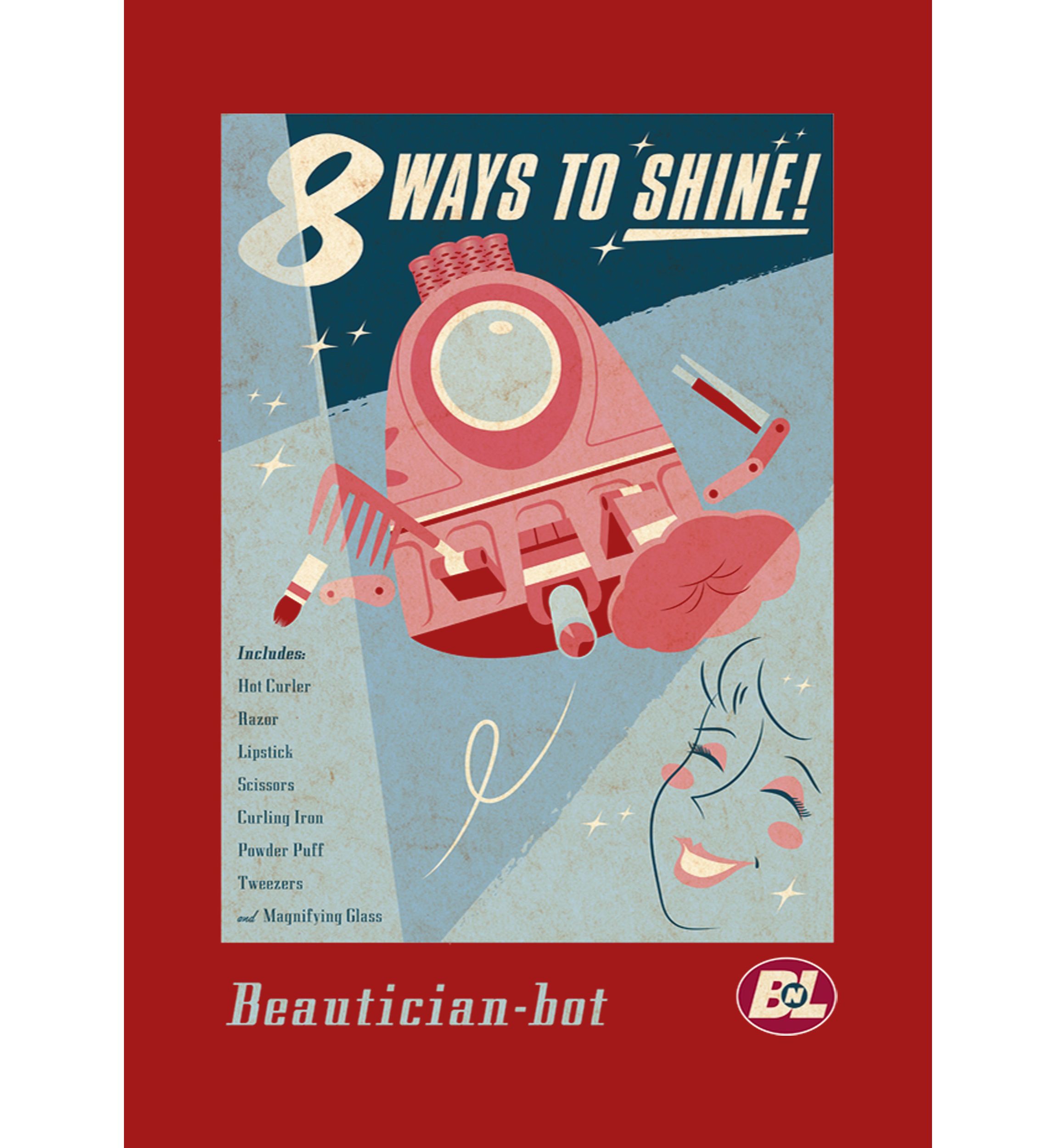 Beautician Bot Poster Graphic T-Shirt