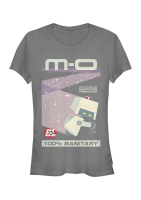 Disney Pixar Women's MO Sanitary Poster Graphic T-Shirt, Grey, Small