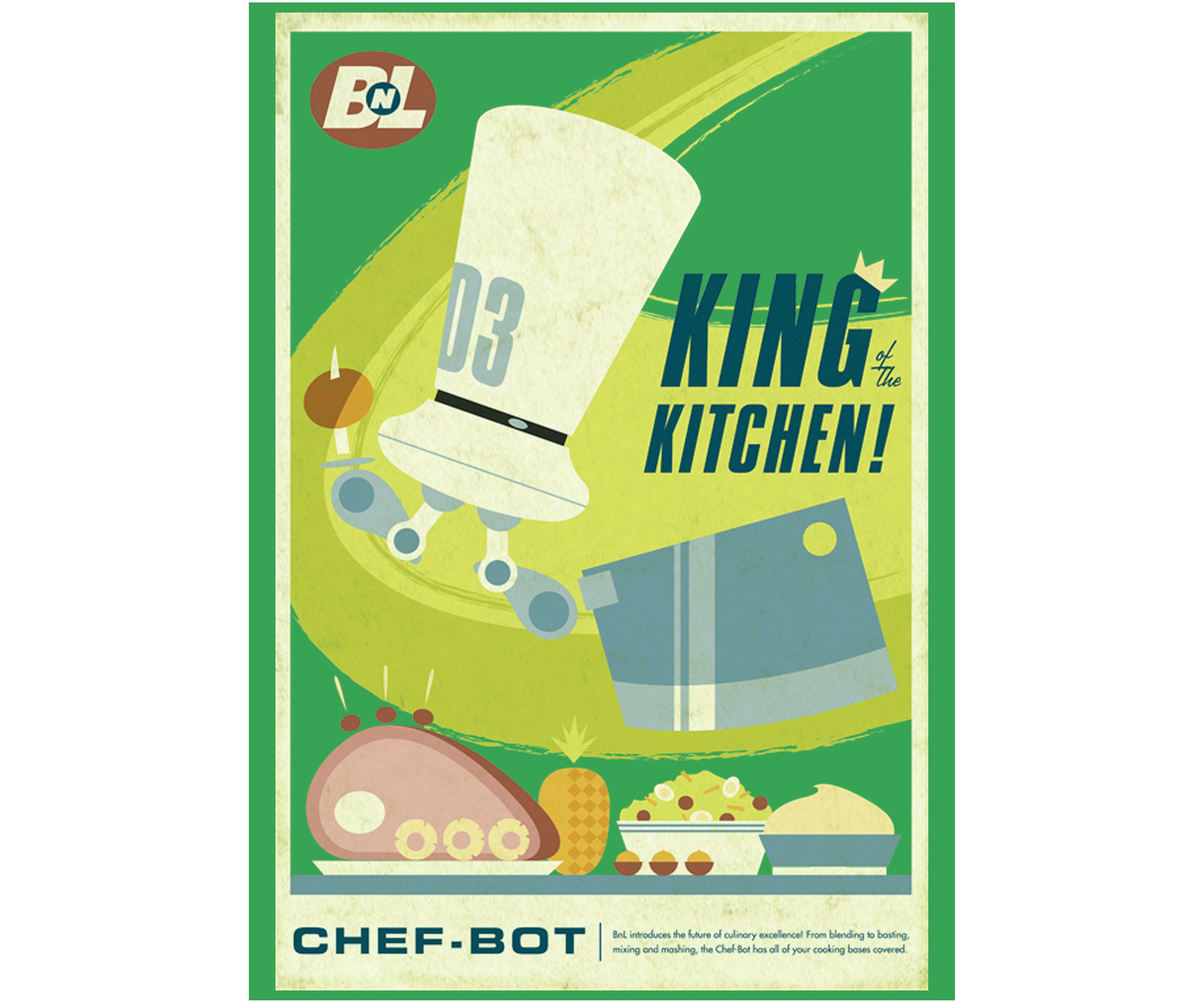 King of the Kitchen Poster Graphic T-Shirt