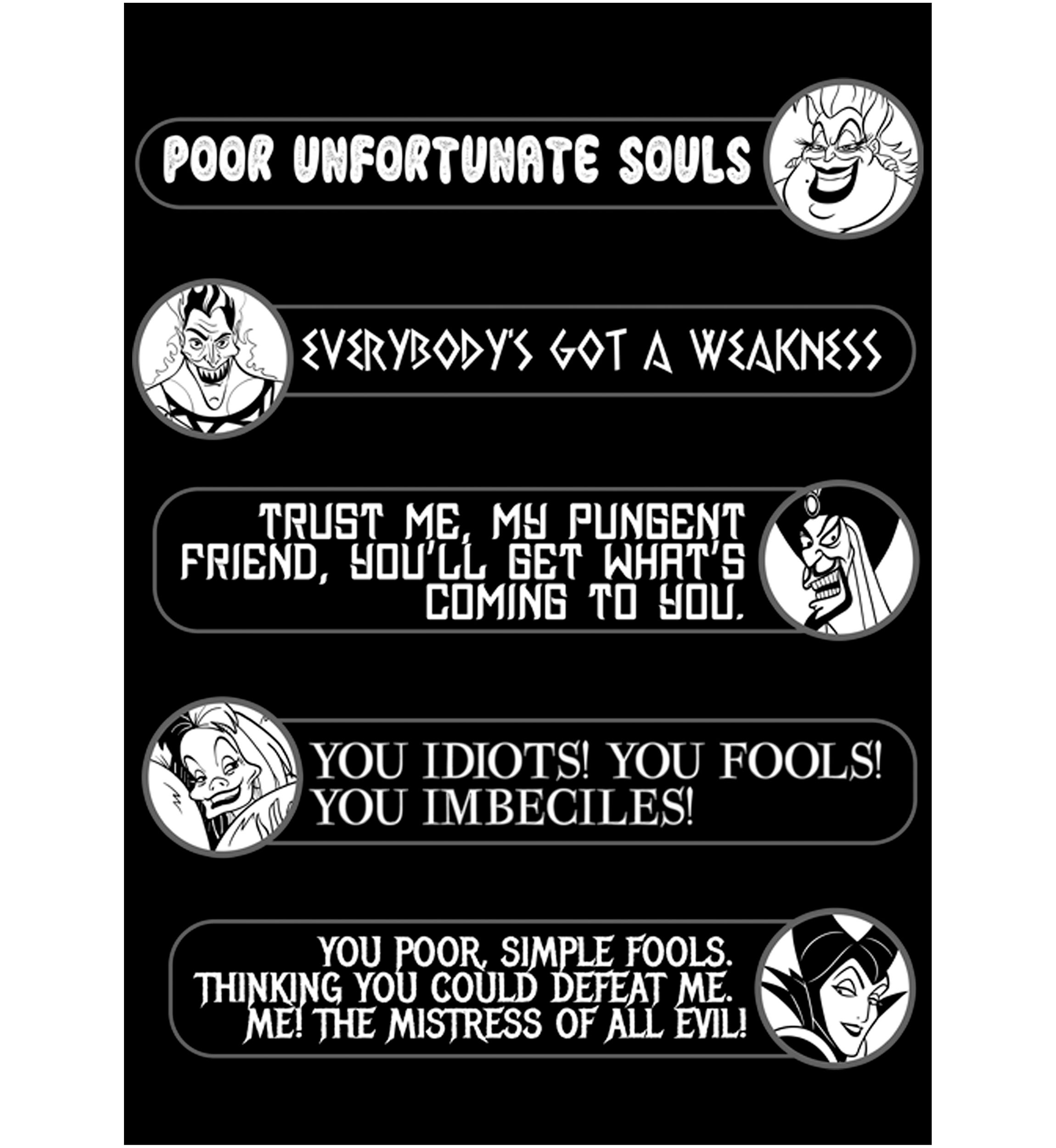 Villain Quotes Graphic T-Shirt
