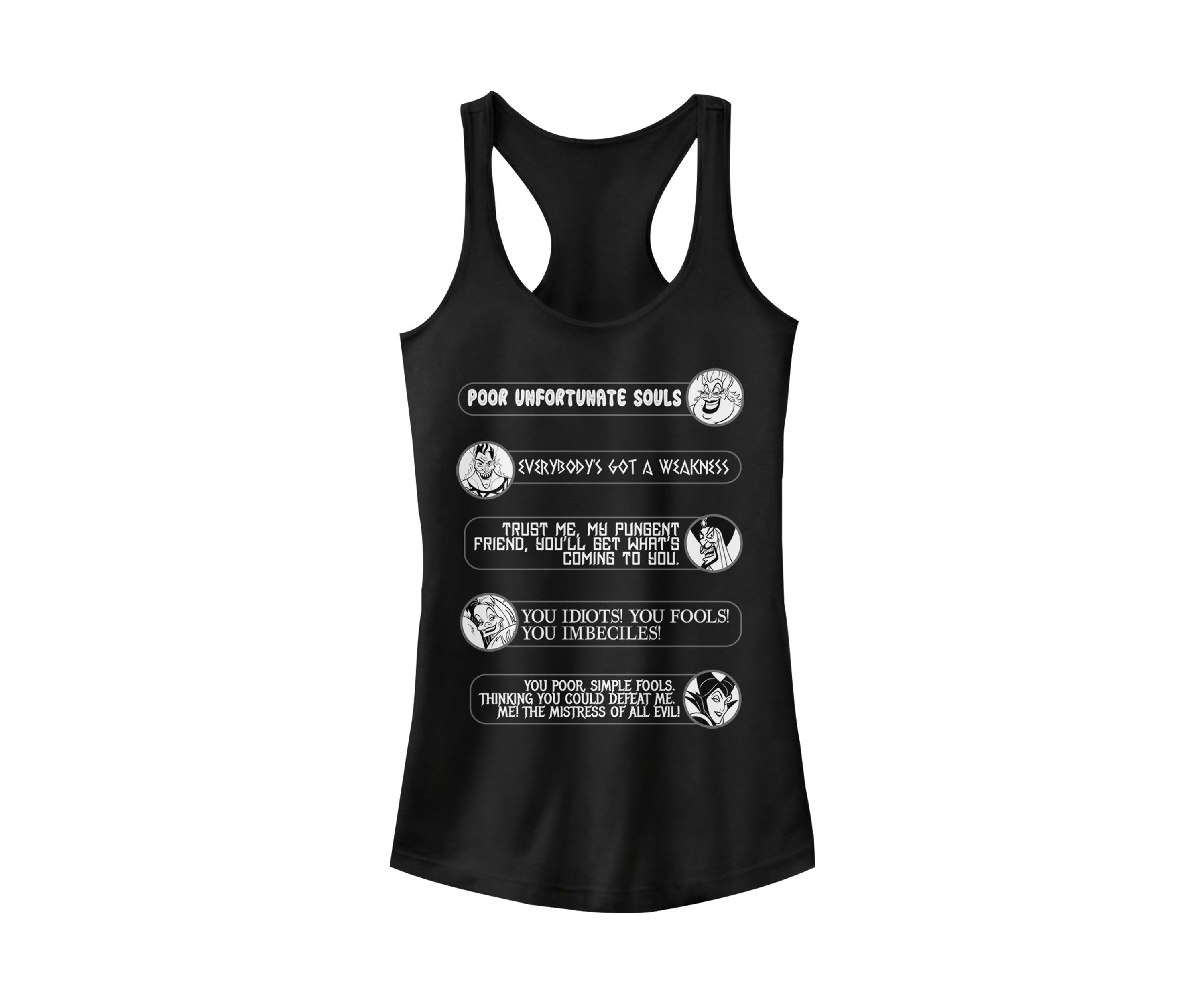 Villain Quotes Graphic Tank