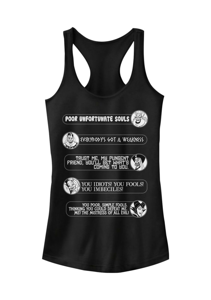 Villain Quotes Graphic Tank